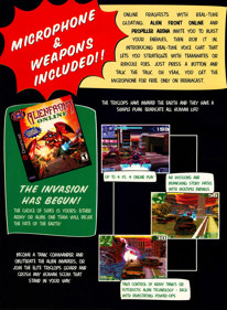 Alien Front Online - Advertisement Flyer - Front