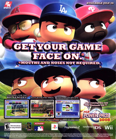 MLB Power Pros 2008 - Advertisement Flyer - Front