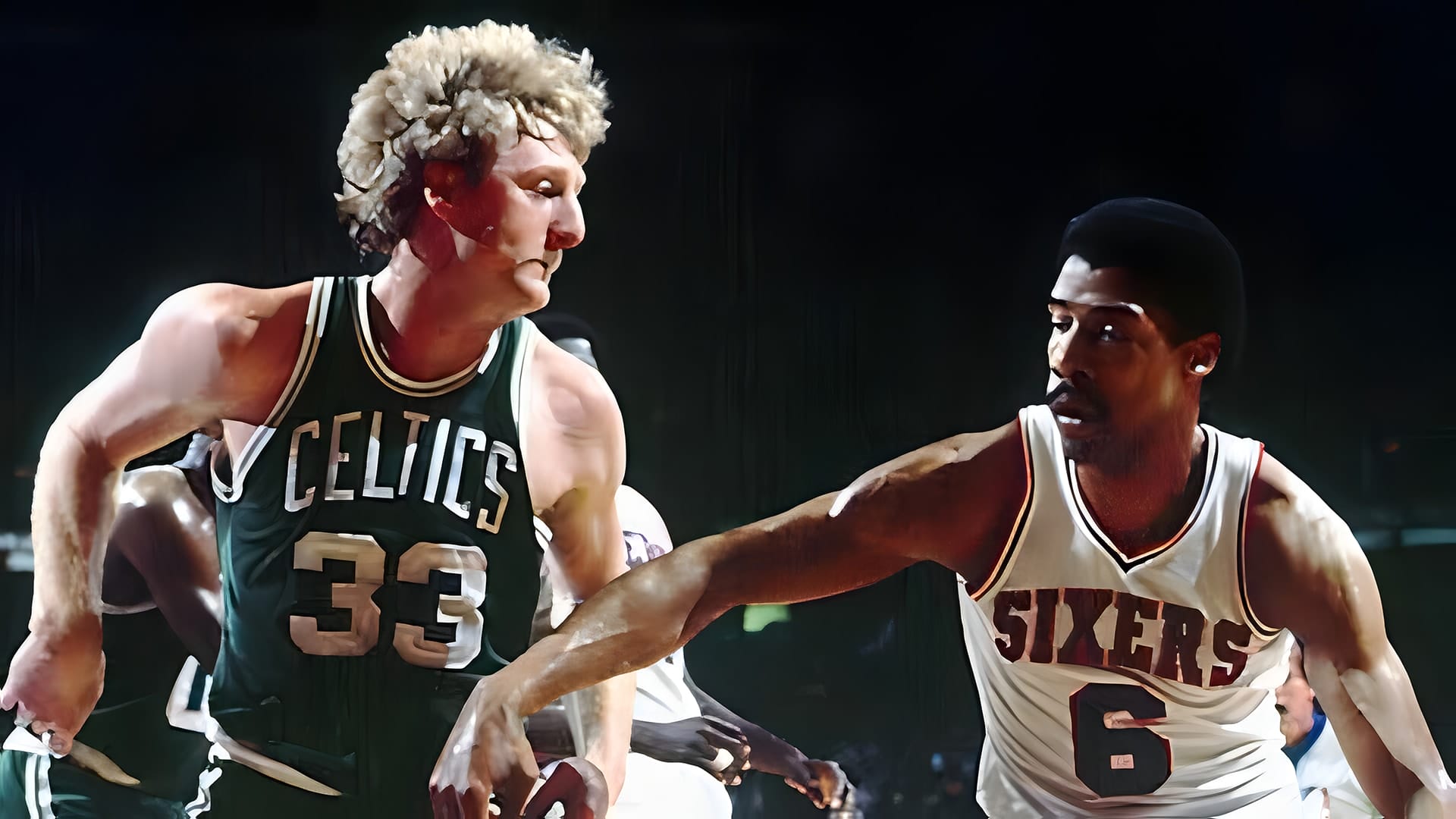 Julius Erving and Larry Bird Go One-on-One