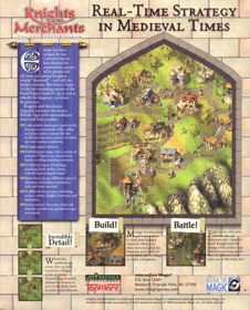 Knights and Merchants: The Shattered Kingdom - Box - Back Image