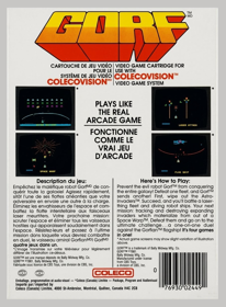 Gorf - Box - Back Image