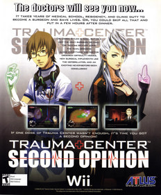 Trauma Center: Second Opinion - Advertisement Flyer - Front
