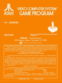 Adventure - Box - Back Image