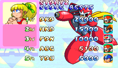 Mega Man 2: The Power Fighters - Screenshot - High Scores