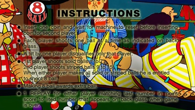8 Ball - Arcade - Controls Information