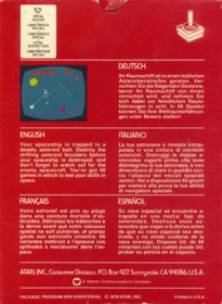 Asteroids - Box - Back