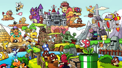 Super Mario Land 3: Tatanga's Return - Fanart - Background