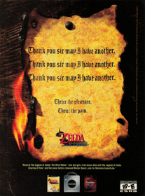 The Legend of Zelda: The Wind Waker - Advertisement Flyer - Front