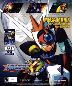 Mega Man X7 - Advertisement Flyer - Front