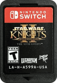 Star Wars: Knights of the Old Republic II: The Sith Lords - Cart - Front