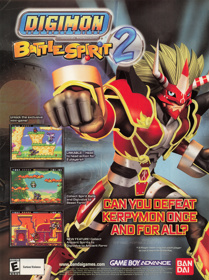 Digimon Battle Spirit 2 - Advertisement Flyer - Front