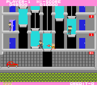 Elevator Action - Screenshot - Gameplay