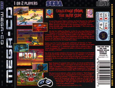 Eternal Champions: Challenge from the Dark Side - Box - Back Image