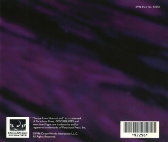 Goosebumps: Escape from Horrorland - Box - Back