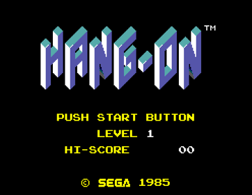 Hang On - Screenshot - Game Title Image