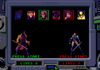 X-Men 2: Clone Wars - Screenshot - Game Select