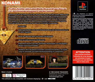 Yu-Gi-Oh! Forbidden Memories - Box - Back