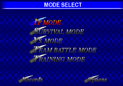 Fighters Megamix - Screenshot - Game Select Image