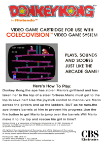 Donkey Kong - Box - Back Image