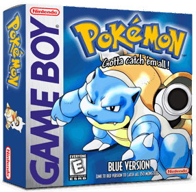 Pokémon Blue Version - Box - 3D Image