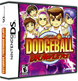 Super Dodgeball Brawlers - Box - 3D Image