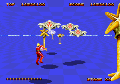 Space Harrier II - Screenshot - Gameplay