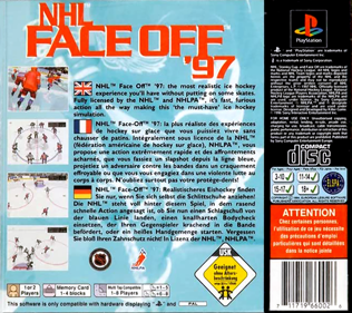 NHL FaceOff '97 - Box - Back