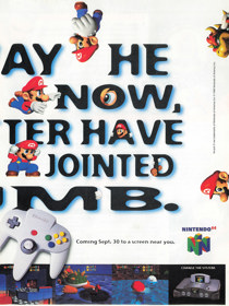 Super Mario 64 - Advertisement Flyer - Front