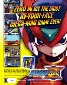 Mega Man Zero - Advertisement Flyer - Front
