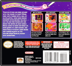 Kirby: Canvas Curse - Box - Back - Reconstructed