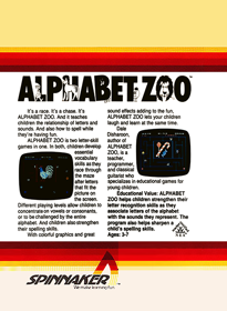 Alphabet Zoo - Box - Back