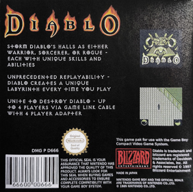 Diablo - Box - Back