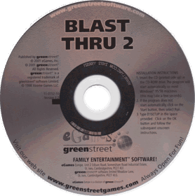 Blast Thru: A Brick Blasting Frenzy! - Disc
