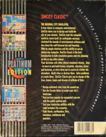 SimCity - Box - Back