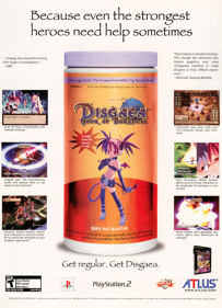 Disgaea: Hour of Darkness - Advertisement Flyer - Front