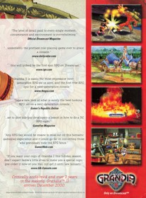 Grandia II - Advertisement Flyer - Front