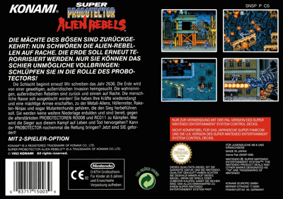 Contra III: The Alien Wars - Box - Back