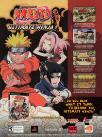 Naruto: Ultimate Ninja - Advertisement Flyer - Front