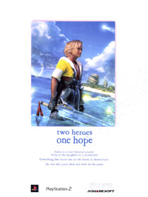 Final Fantasy X - Advertisement Flyer - Front
