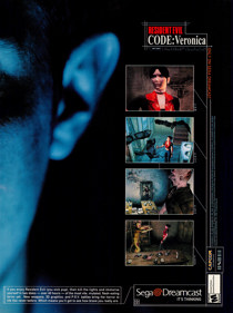 Resident Evil: Code: Veronica - Advertisement Flyer - Front