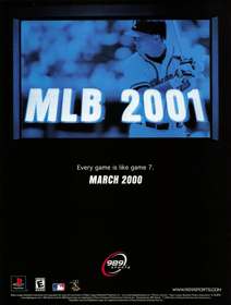 MLB 2001 - Advertisement Flyer - Front