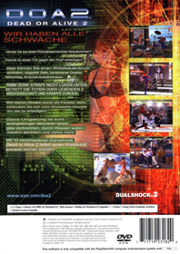 Dead or Alive 2 - Box - Back