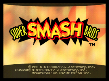 Super Smash Bros. - Screenshot - Game Title Image