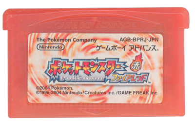 Pokémon FireRed Version - Cart - Front