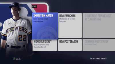 R.B.I. Baseball 20 - Screenshot - Game Select