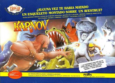 Karnov - Advertisement Flyer - Front