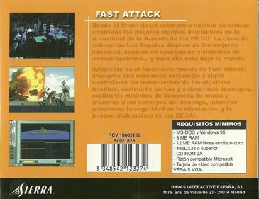 Fast Attack: High Tech Submarine Warfare - Box - Back