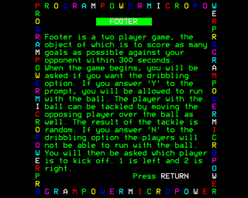 Footer - Screenshot - Game Title