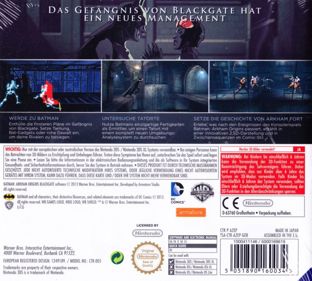 Batman Arkham Origins: Blackgate - Box - Back