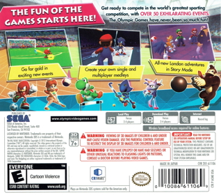 Mario & Sonic at the London 2012 Olympic Games - Box - Back